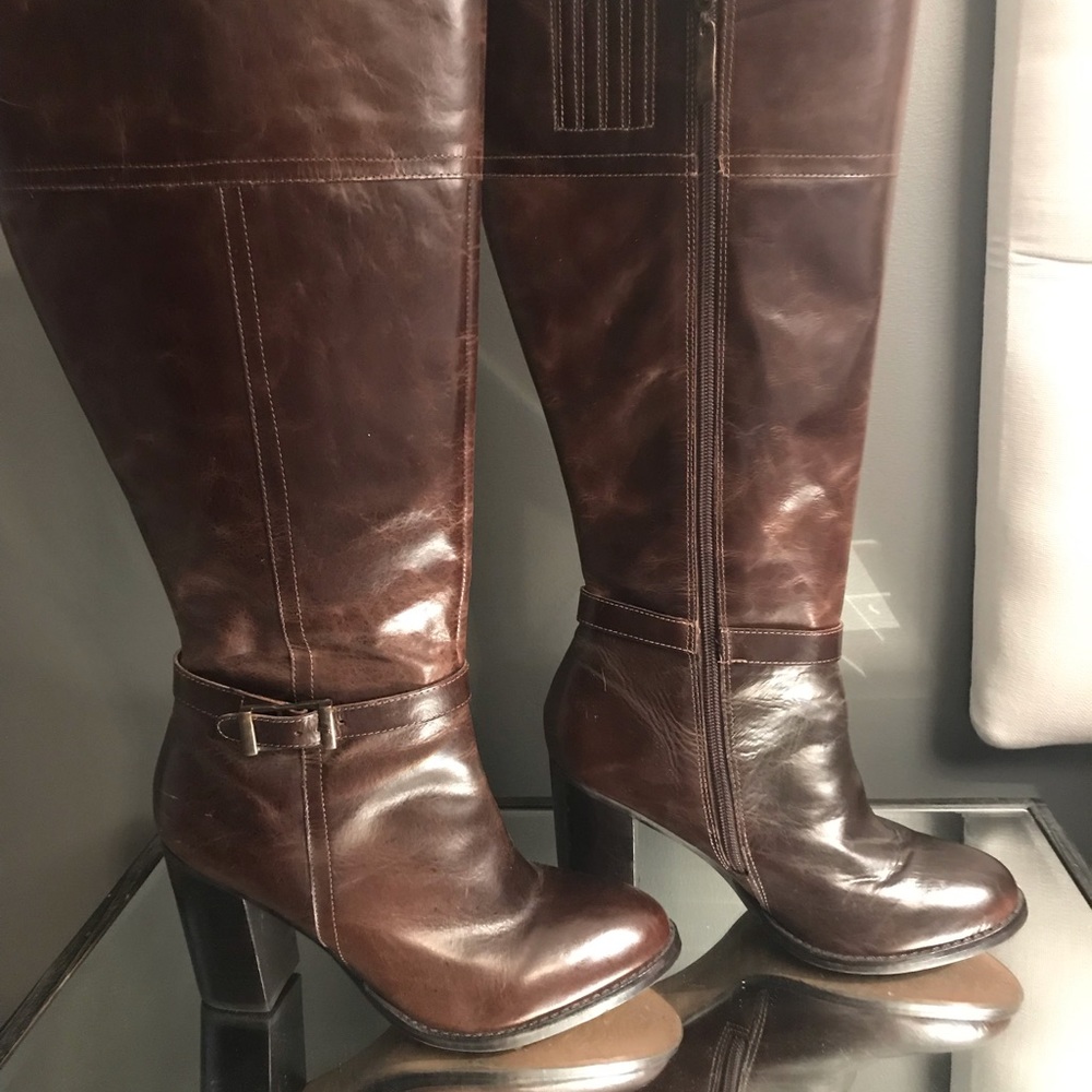 Dark Brown Worn Look Size 8W Lane Bryant